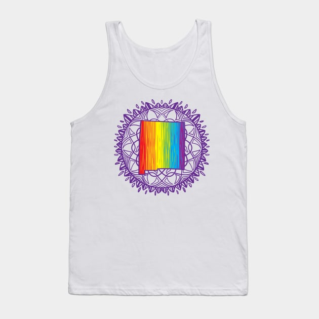 New Mexico Mandala Pride Tank Top by Manfish Inc.